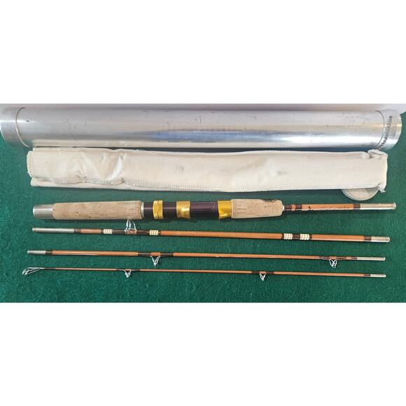 VINTAGE WRIGHT & MCGILL CO. EAGLE CLAW "TRAILMASTER" SPIN/FLY ROD 6 1/2ft - Picture 3 of 8